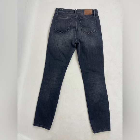 Madewell High Riser Skinny Black Ripped Jeans – Size 27 - Picture 2 of 10